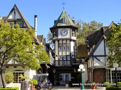 clock tower at Wine Valley Inn & Cottages in Solvang, California