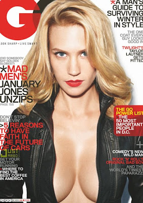 Hot January Jones Posed for Men's Magazine GQ