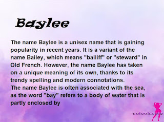 meaning of the name "Baylee"