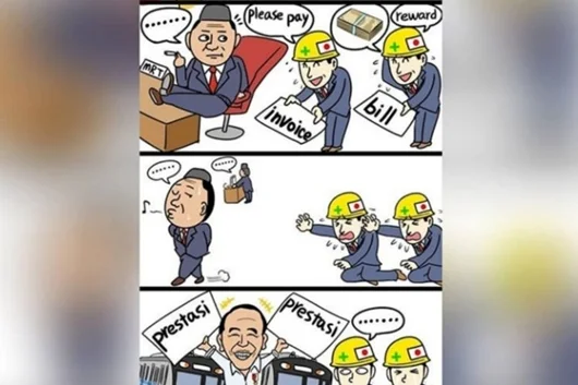 Viral Komik Jepang Sindir Jokowi Pamer Prestasi tapi Utang Proyek MRT Tak Kunjung Dibayar