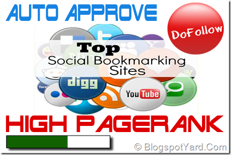 50 + Free Do-follow High PR Social Bookmarking Sites list 2016