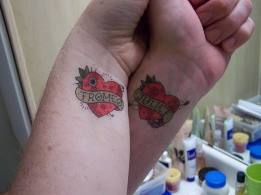 2012 Valentine Day love Tattoo