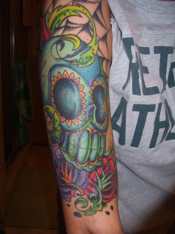 skull mexican tattoo