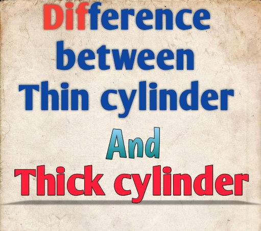 Difference between thin and thick cylinder