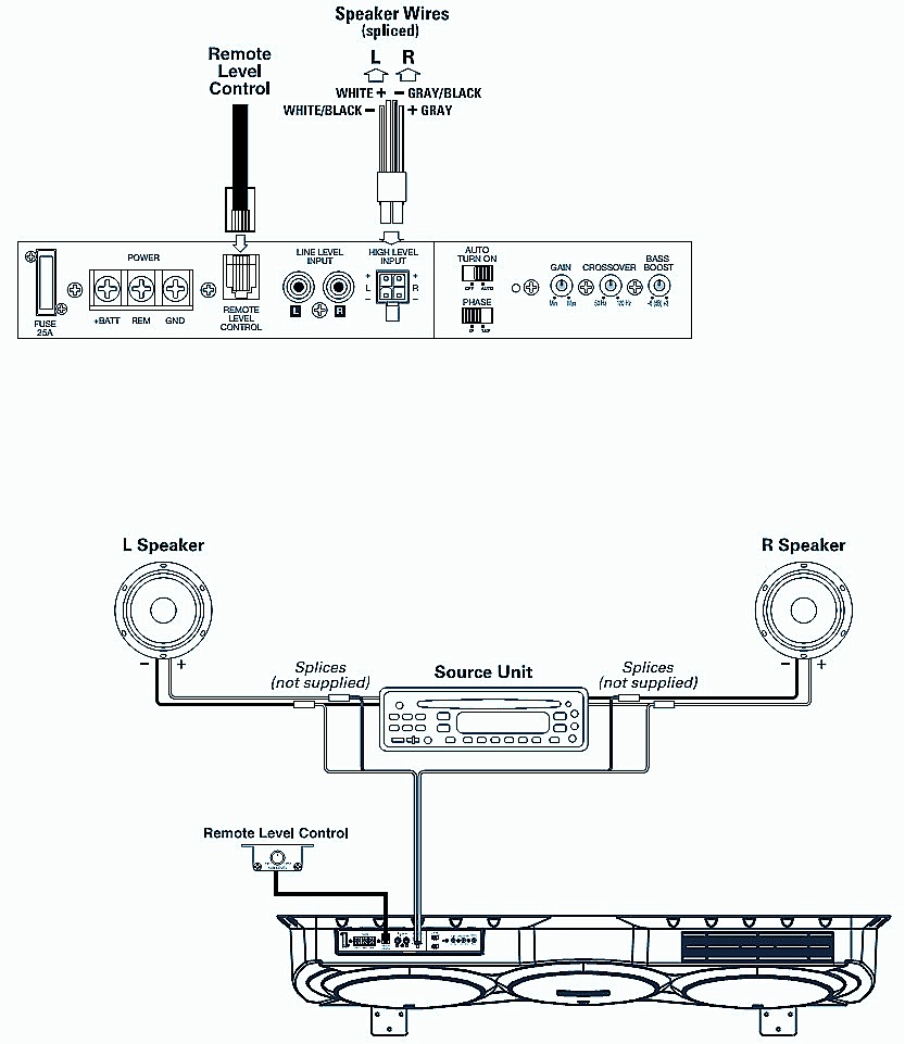 Electro help: INFINITY BASSLINK-T 250Watts Powered Sub-Woofer System - WIRING DIAGRAM - CIRCUIT ...
