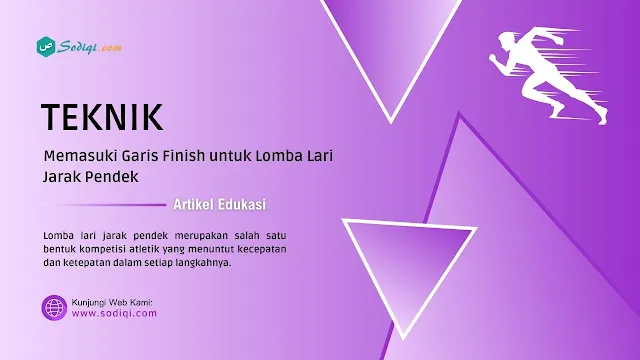 Teknik Memasuki Garis Finish untuk Lomba Lari Jarak Pendek
