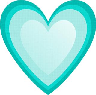 light blue heart