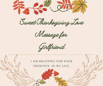 Image of Sweet Thanksgiving Love Message For Girlfriend
