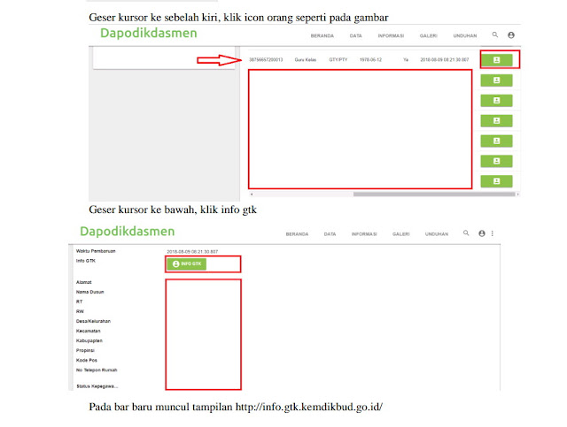 Cek info gtk tanpa akun ptk