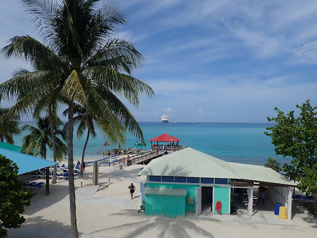 view of ship from observation tower