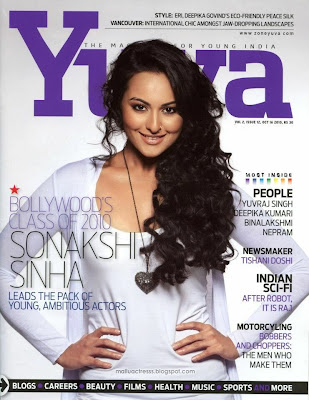 Sonakshi Sinha in YUVA Magazine coverpage