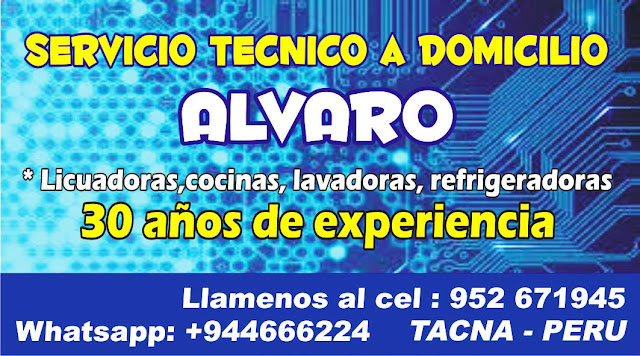 SERVICIO TECNICO ALVARO A DOMICILIO