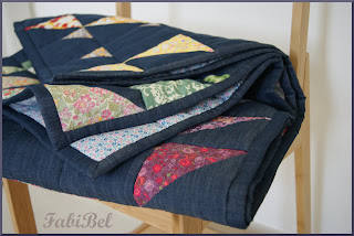 Liberty of London and Draper Denim Indigo of Robert Kaufman fabrics