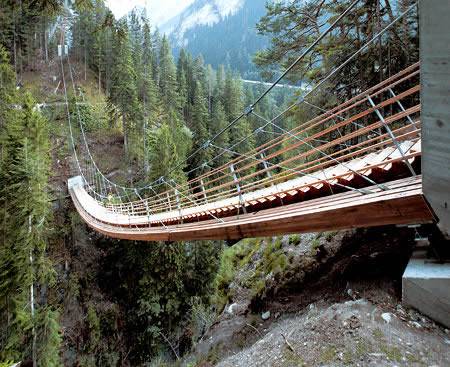 Bridge-stair at the Traversinertobel (Switzerland)