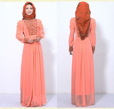 55 Model Baju Muslim Gamis Sifon Modern Untuk Remaja 2019 