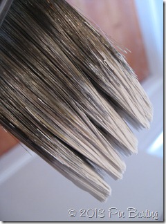some paint on brush