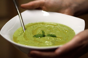 Recipe Vegan Creamy Minted Pea Soup