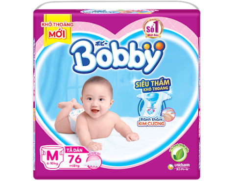 Tã - bỉm dán Bobby M76 cho bé từ 6 đến 10kg