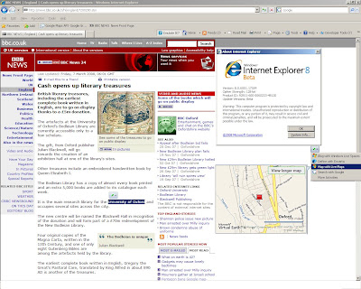 IE8 Map Live Geocoding