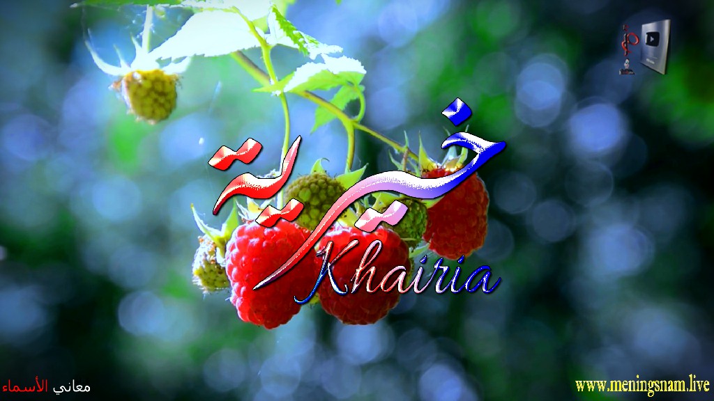 معنى اسم, خيرية, وصفات, حاملة, هذا الاسم, Khairia,