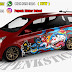 Sticker mobil Calya Doraemon Zombie