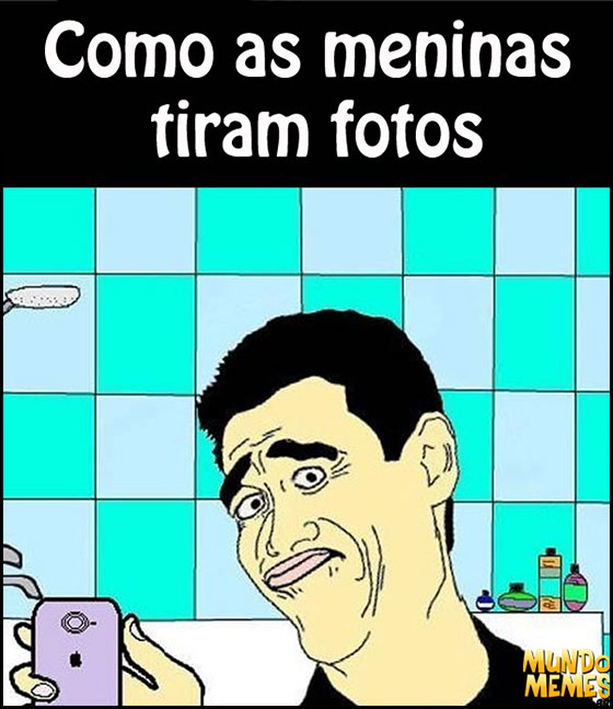 Como as meninas tiram fotos - Meme Yao ming