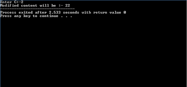 CPP program to find modified even odd using function outside loop with input 2