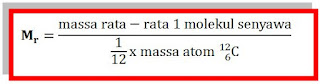 definisi massa molekul relatif