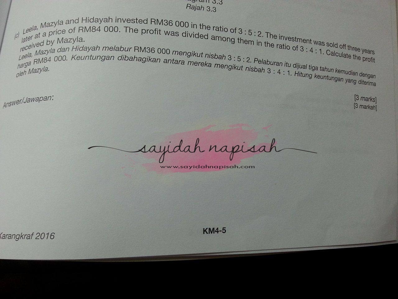 Topik Wajib Ada Dalam Exam PT3 + Contoh Soalan (PART 2 