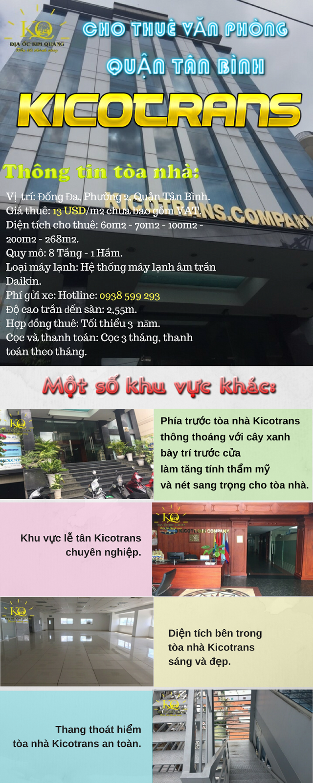 Cho thuê văn phòng quận Tân Bình Kicotrans