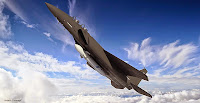 Artist's concept of the DARPA Airborne Satellite Launch Vehicle under an F-15E aircraft