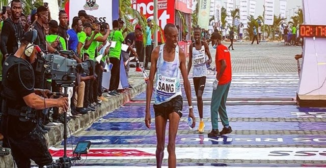 Kenyan, Bernard Sang Wins Lagos City Marathon.