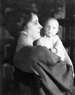 Elsie Stevens with Holly in 1924