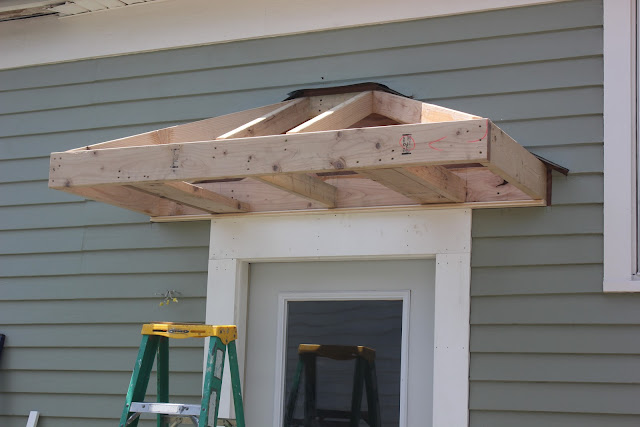 images of front door awnings Got the frame up and bolted to the house. Thanks again Mark & Marlene  | 640 x 427