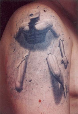 statue body art tattoo