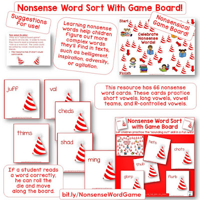 Explore this image for a link to this nonsense word game