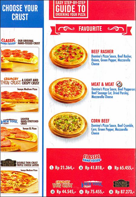 Harga Menu Domino Pizza Indonesia Delivery Terbaru 2017