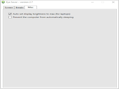 تحميل برنامج EYE SAVER 2.7 لحماية العين من أشعة الصادرة من سطح مكتب الكمبيوتر