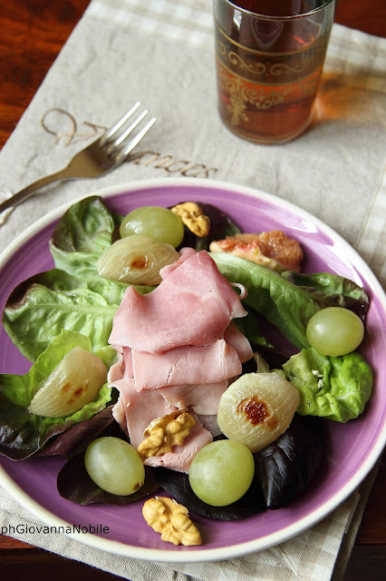 Insalata con lattughino, prosciutto cotto Lenti & Lode