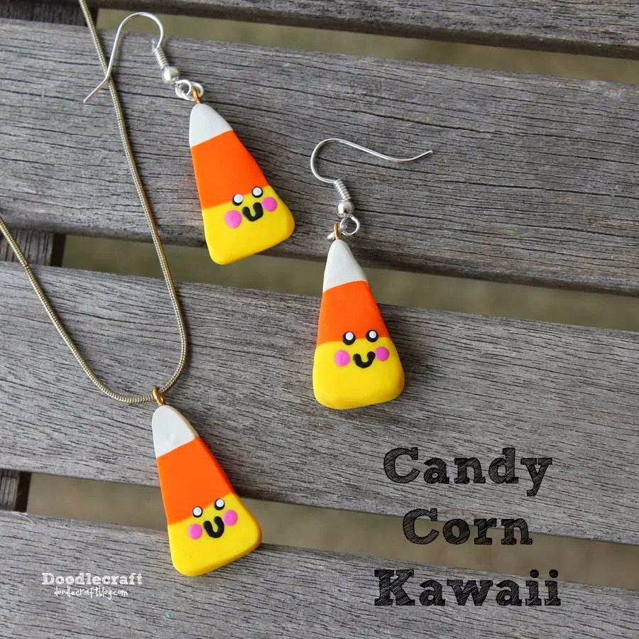 Kawaii Candy Corn Jewelry!