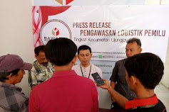 Petakan Kerawanan Distribusi Logistik, Panwaslu Ujungjaya Gelar Press Release