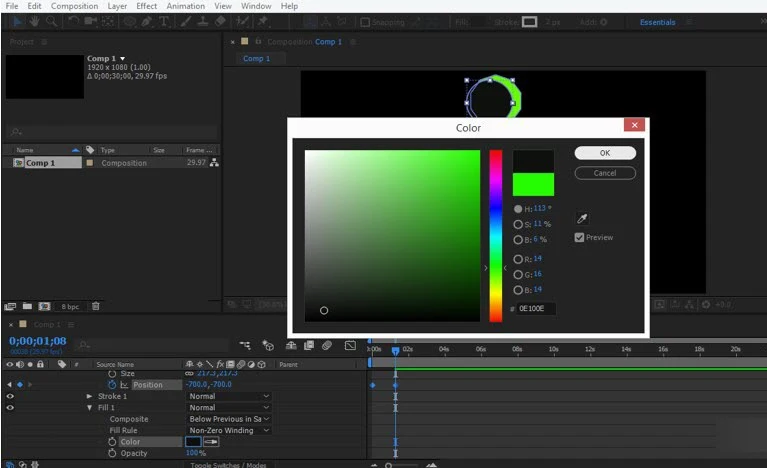 طريقة عمل موشن جرافيك على برنامج After Effects