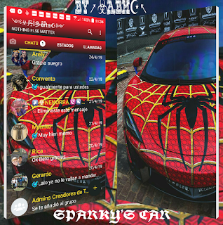 Spiderman Car Theme For YOWhatsApp & Fouad WhatsApp By ALBERTO