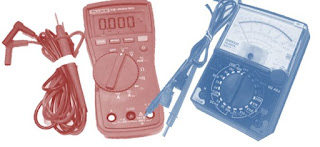  parts of digital and analog multimeter