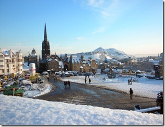 Edinburgh from the castle