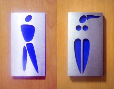 Bathroom signs