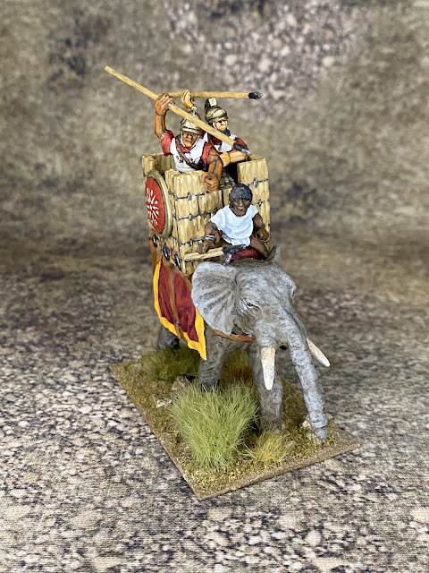 28mm Carthaginian elephant from 1st Corps miniatures