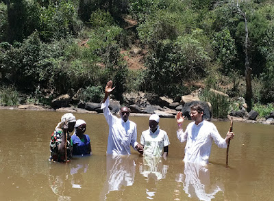 Pastor Wilson’s wife taking immersion in Yahshua's name