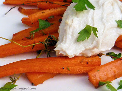 Honey Roasted Carrots w/ Tahini