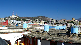 Oaxaca from rooftop of our hotel